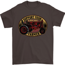 Farming Support Your Local Farmer Mens T-Shirt Cotton Gildan Dark Chocolate