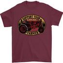 Farming Support Your Local Farmer Mens T-Shirt Cotton Gildan Maroon