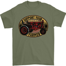 Farming Support Your Local Farmer Mens T-Shirt Cotton Gildan Military Green