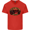 Farming Support Your Local Farmer Mens V-Neck Cotton T-Shirt Red