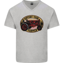Farming Support Your Local Farmer Mens V-Neck Cotton T-Shirt Sports Grey
