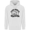 Father & Daughter Best Friends Father's Day Mens 80% Cotton Hoodie White