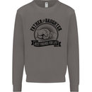 Father & Daughter Best Friends Father's Day Mens Sweatshirt Jumper Charcoal