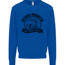 Father & Daughter Best Friends Father's Day Mens Sweatshirt Jumper Royal Blue