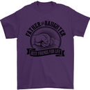 Father & Daughter Best Friends Father's Day Mens T-Shirt Cotton Gildan Purple