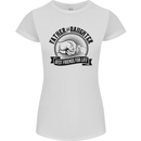 Father & Daughter Best Friends Father's Day Womens Petite Cut T-Shirt White