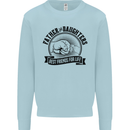 Father & Daughters Best Friends Fathers Day Kids Sweatshirt Jumper Light Blue