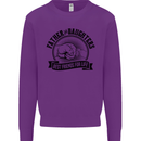 Father & Daughters Best Friends Fathers Day Kids Sweatshirt Jumper Purple
