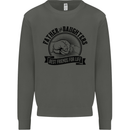 Father & Daughters Best Friends Fathers Day Kids Sweatshirt Jumper Storm Grey