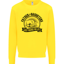 Father & Daughters Best Friends Fathers Day Kids Sweatshirt Jumper Yellow