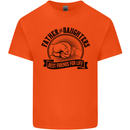 Father & Daughters Best Friends Fathers Day Kids T-Shirt Childrens Orange