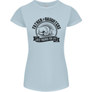Father & Daughters Best Friends Fathers Day Womens Petite Cut T-Shirt Light Blue
