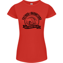 Father & Daughters Best Friends Fathers Day Womens Petite Cut T-Shirt Red
