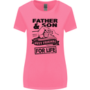 Father & Son Best Friends for Life Womens Wider Cut T-Shirt Azalea