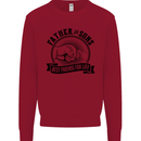 Father & Sons Best Friends Father's Day Kids Sweatshirt Jumper Red