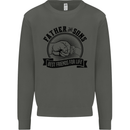 Father & Sons Best Friends Father's Day Kids Sweatshirt Jumper Storm Grey