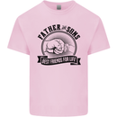 Father & Sons Best Friends Father's Day Kids T-Shirt Childrens Light Pink