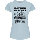 Father & Sons Best Friends for Life Womens Petite Cut T-Shirt Light Blue