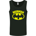 Father's Day Beer Man Funny Alcohol Mens Vest Tank Top Black