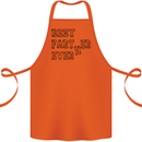 Father's Day Best Farter Ever Funny Farting Cotton Apron 100% Organic Orange