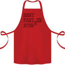 Father's Day Best Farter Ever Funny Farting Cotton Apron 100% Organic Red