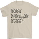 Father's Day Best Farter Ever Funny Farting Mens T-Shirt Cotton Gildan Sand