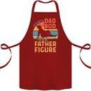 Father's Day Dad Bod It's a Father Figure Cotton Apron 100% Organic Maroon