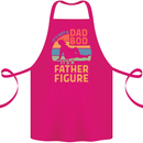 Father's Day Dad Bod It's a Father Figure Cotton Apron 100% Organic Pink