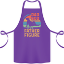 Father's Day Dad Bod It's a Father Figure Cotton Apron 100% Organic Purple