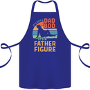 Father's Day Dad Bod It's a Father Figure Cotton Apron 100% Organic Royal Blue