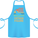 Father's Day Dad Bod It's a Father Figure Cotton Apron 100% Organic Turquoise