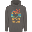 Father's Day Dad Bod It's a Father Figure Mens 80% Cotton Hoodie Charcoal