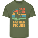 Father's Day Dad Bod It's a Father Figure Mens Cotton T-Shirt Tee Top Military Green
