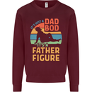Father's Day Dad Bod It's a Father Figure Mens Sweatshirt Jumper Maroon