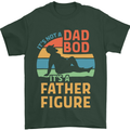Father's Day Dad Bod It's a Father Figure Mens T-Shirt Cotton Gildan Forest Green