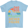 Father's Day Dad Bod It's a Father Figure Mens T-Shirt Cotton Gildan Light Blue