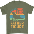 Father's Day Dad Bod It's a Father Figure Mens T-Shirt Cotton Gildan Military Green