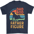 Father's Day Dad Bod It's a Father Figure Mens T-Shirt Cotton Gildan Navy Blue