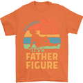 Father's Day Dad Bod It's a Father Figure Mens T-Shirt Cotton Gildan Orange