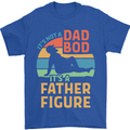 Father's Day Dad Bod It's a Father Figure Mens T-Shirt Cotton Gildan Royal Blue