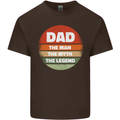 Father's Day Dad  the Man Myth Legend Funny Mens Cotton T-Shirt Tee Top Dark Chocolate
