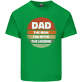 Father's Day Dad  the Man Myth Legend Funny Mens Cotton T-Shirt Tee Top Irish Green