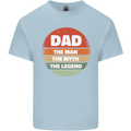 Father's Day Dad  the Man Myth Legend Funny Mens Cotton T-Shirt Tee Top Light Blue