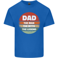 Father's Day Dad  the Man Myth Legend Funny Mens Cotton T-Shirt Tee Top Royal Blue