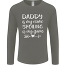 Father's Day Daddy Is My Name Funny Dad Mens Long Sleeve T-Shirt Charcoal