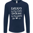 Father's Day Daddy Is My Name Funny Dad Mens Long Sleeve T-Shirt Navy Blue