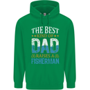 Father's Day Fishing Dad & Son Fisherman Mens 80% Cotton Hoodie Irish Green