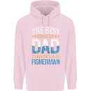 Father's Day Fishing Dad & Son Fisherman Mens 80% Cotton Hoodie Light Pink