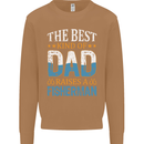 Father's Day Fishing Dad & Son Fisherman Mens Sweatshirt Jumper Caramel Latte