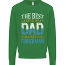 Father's Day Fishing Dad & Son Fisherman Mens Sweatshirt Jumper Irish Green